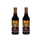 Lee Kum Kee Premium Dark Soy Sauce (16.9 oz - 2 Pack), Full-Bodied Naturally Brewed Soy Sauce, Non GMO Soybeans, Vegan, No MSG, Best for Adding