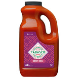 TABASCO Brand Sweet and Spicy Hot Sauce, Mild Heat, Bulk Plastic Jug, Balance of Sugar & Spice, Versatile, Perfect for Large Recipes, Great on Fish