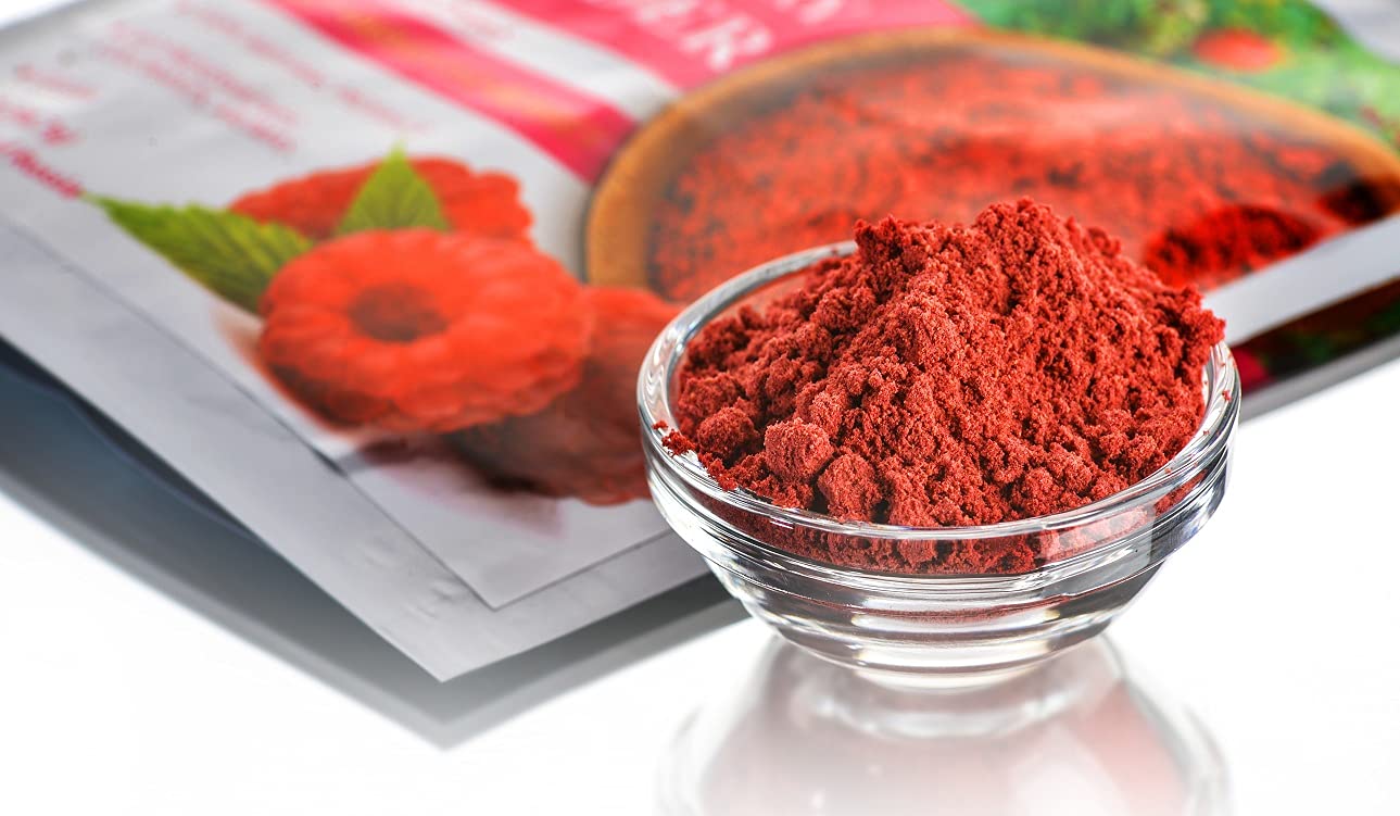 Wild Harvested Raspberry Freeze-Dried Powder - 2 Oz - Natural Raspberry Powder, No Added Sugar, No GMOs