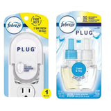 Febreze Odor-Fighting Fade Defy Plug Air Freshener -Linen and Sky, 0.87 oz- 0.87 fl oz/ 1 Count + Starter Kit