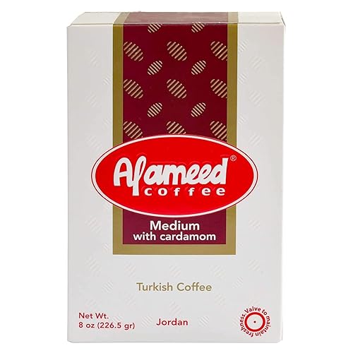 Al Ameed Coffee (Medium Roast with Cardamom, Pack - 3)