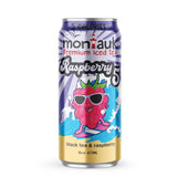 Montauk Premium Iced Tea, Ready-to-Drink Tea, 16 fl oz Cans (Pack of 12, Raspberry)