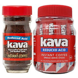 Kava Low Acid Instant Coffee Gift Set, 4 Ounce Glass Jar & 20 Single Serve Stick Packets for On-The-Go & Travel