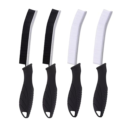 4PCS Crevice Cleaning Brush -Hard Bristle Crevice Cleaning Brush Multifunctional Grout Brush for Cleaning, Gap Scrub Brush Crevice Cleaning Tools