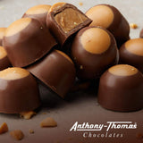 Anthony Thomas, Dark Chocolate English Toffee Gift Box, Rich Almond Butter Toffee, Deliciously Delightful Snacks, Handcrafted (14 Count, Dark
