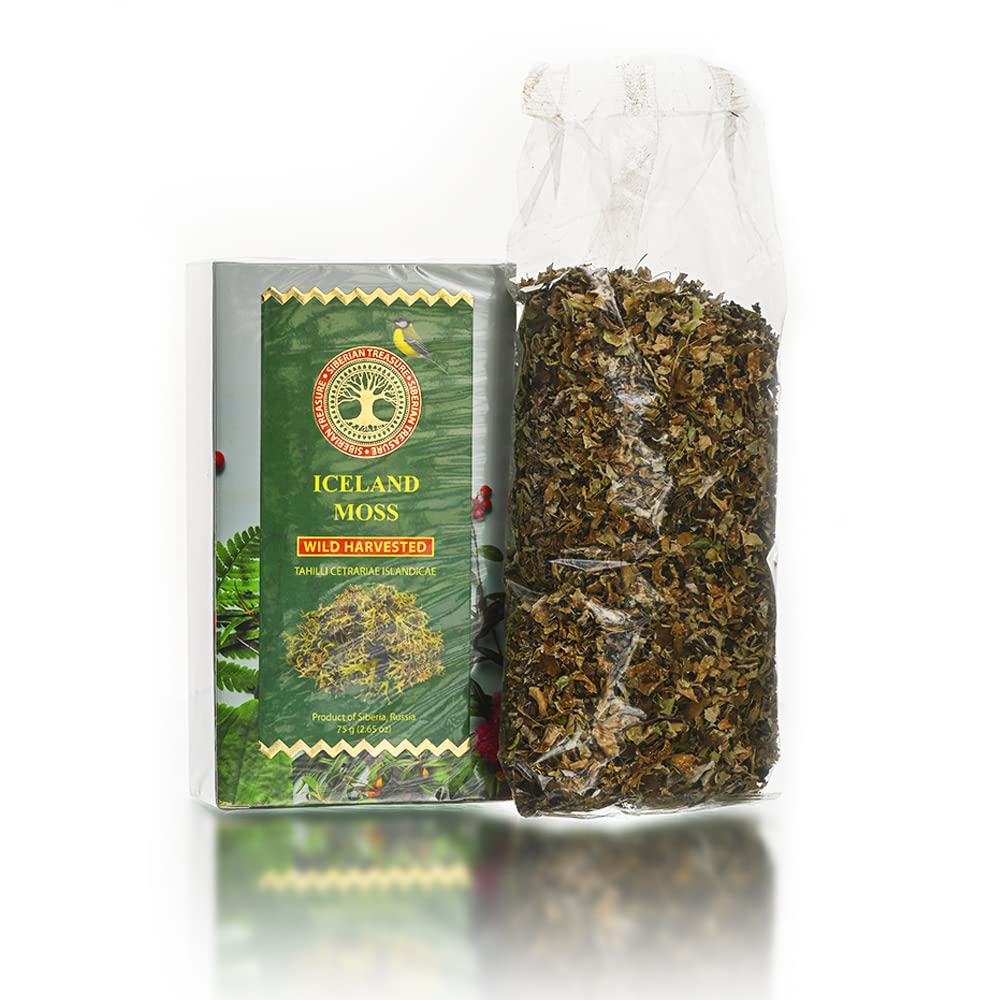 Iceland Moss, Wild Harvested, 2.65 OZ (75 Grams) - Herbal Tea (Cetraria islandica)