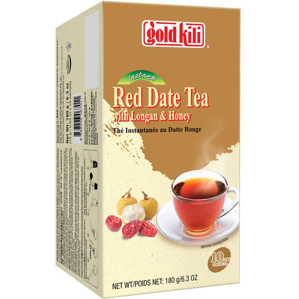 Gold Kili Honey Longan with Red Date instant Tea, 10 -Count