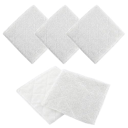 VideoPUP 5PCS Replacement Microfiber Steam Mop Pads Compatible with S7338 S7339 Steam Mop,Machine Washable and Reusable