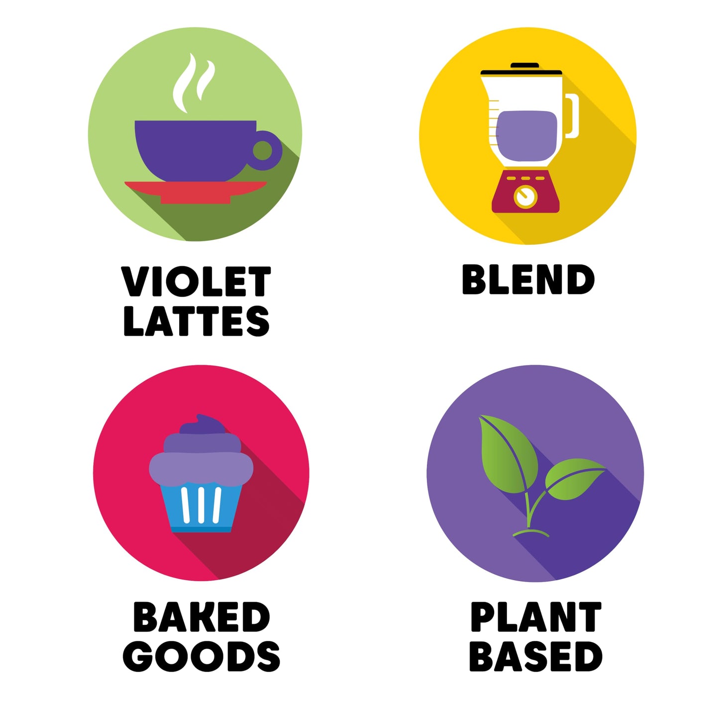 Wilderness Poets, 100% Ube Powder, Natural Purple Yam Powder (4 oz. bag) Baking, Beverages, Natural Color