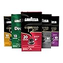 Lavazza Espresso Variety Pack of Aluminum Capsules Compatible with Nespresso* Original Machines, Contains Light, Medium, and Dark Espresso Roast (60