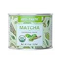 Organic Matcha Green Tea Powder-4oz(113g) Tin, 100% Natural & Pure, Ceremonial Grade, No Additives or Fillers, NO GMO