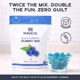 Magical Butter Premium Blue Raspberry Gummy Mix 2-Pack - Organic Sugar-Free Gelatin Powder | 2x 7.5 oz, Makes ~60 Gummies