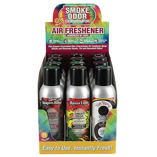12pc Display - Smoke Odor Exterminator Spray - 7oz / Retro Mix