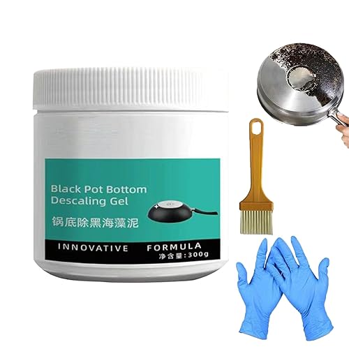 EASLIF Powerful Burnt Residue Remover for Cookware, 2026 New Pot Bottom Black Stain Remover, Seaweed Mud Black Cleaning Film for Pots & Pans