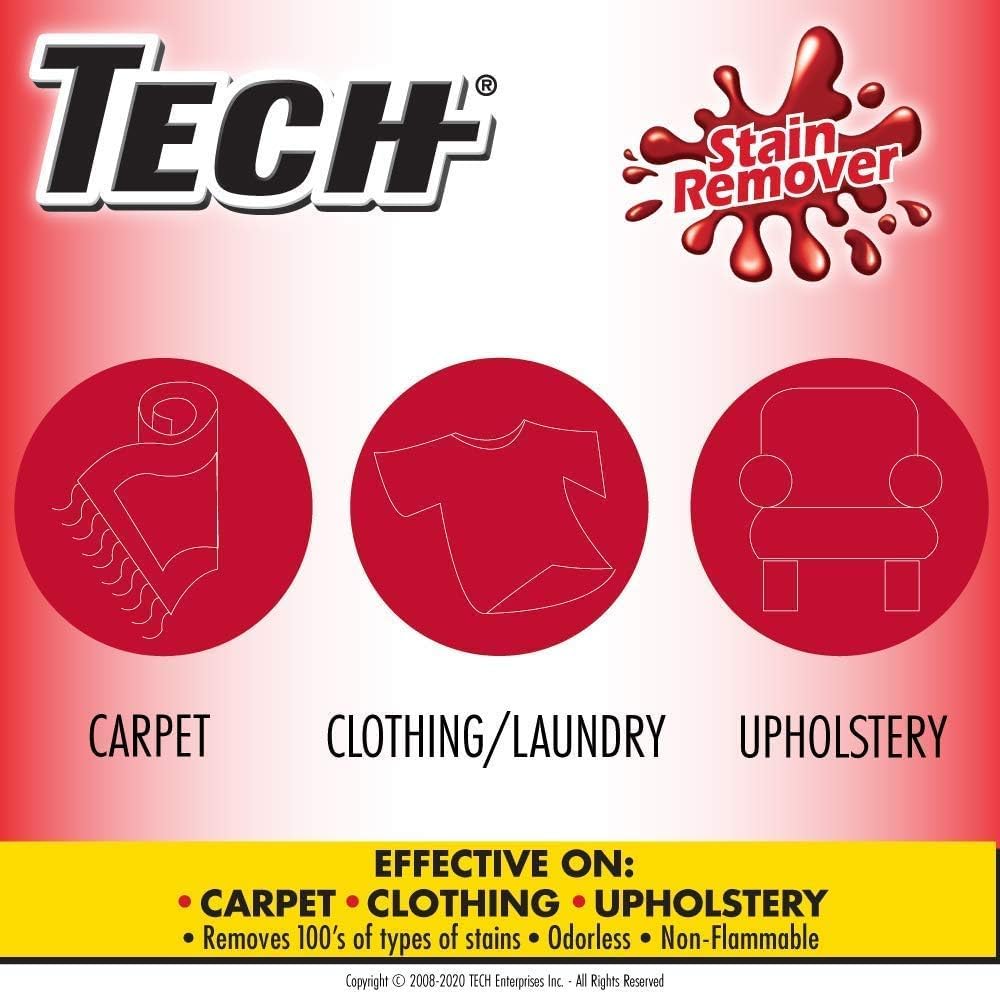 TECH Multi-Purpose Stain Remover, 128 oz, For Carpet, Clothes, Upholstery, and Other Fabrics