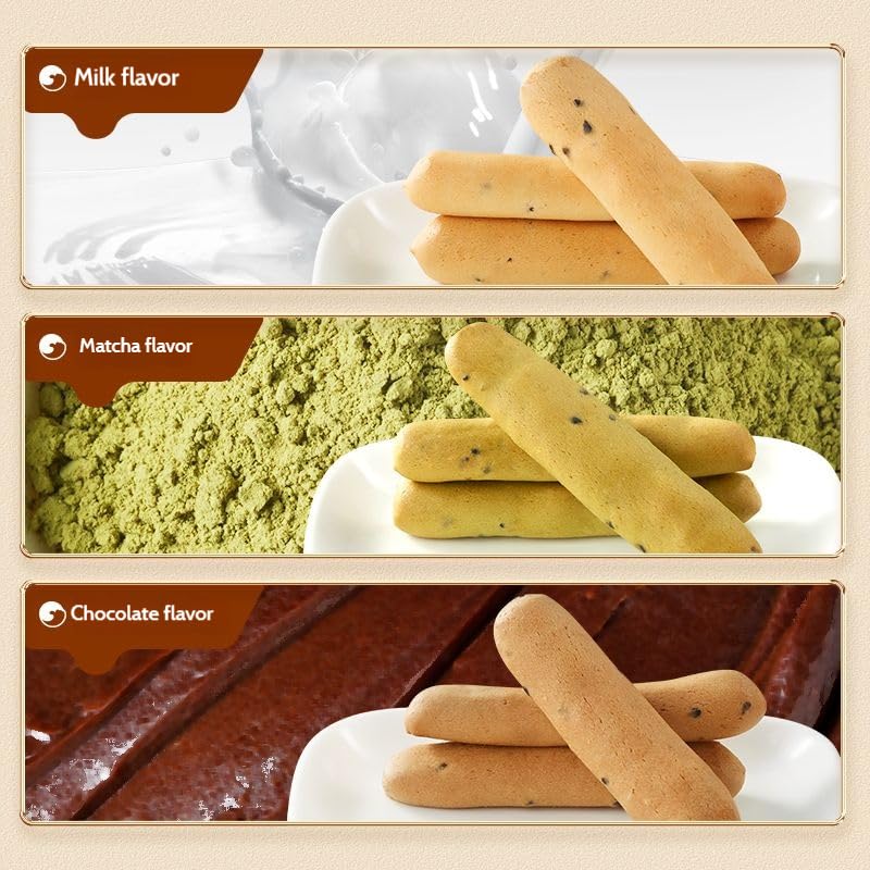 Finger-Shaped Mochi Bread, Soft And Chewy, Satisfying Breakfast Or Snack, Light And Flavorful, Perfect For Students, Convenient And Ready-To-Eat