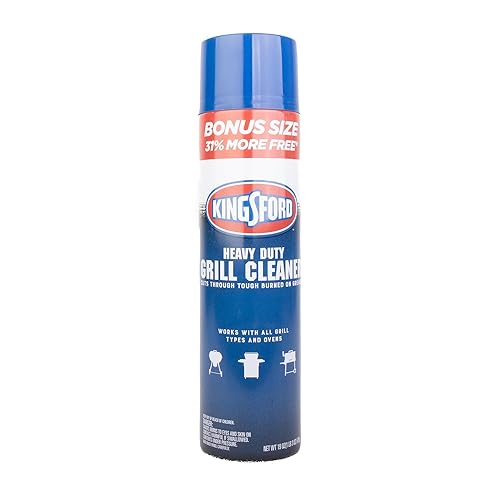 Kingsford Heavy Duty Foaming Grill Cleaner Spray, BBQ Degreaser for Charcoal & Gas Grills, Cuts Grease, Burnt-On Food & Grime, Easy Spray-On Foam