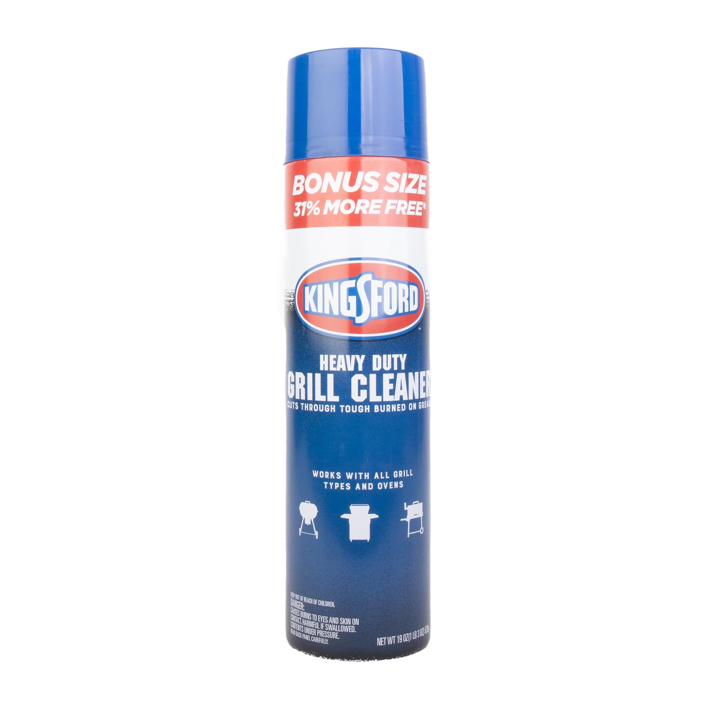 Kingsford Heavy Duty Foaming Grill Cleaner Spray, BBQ Degreaser for Charcoal & Gas Grills, Cuts Grease, Burnt-On Food & Grime, Easy Spray-On Foam