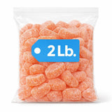 Orange Slices Jelly Candy - 2 lb Bag, Sugar Coated, Gelatin Free, Bulk Orange Gummies for Parties, Desserts & Snacking - ~65 Pieces