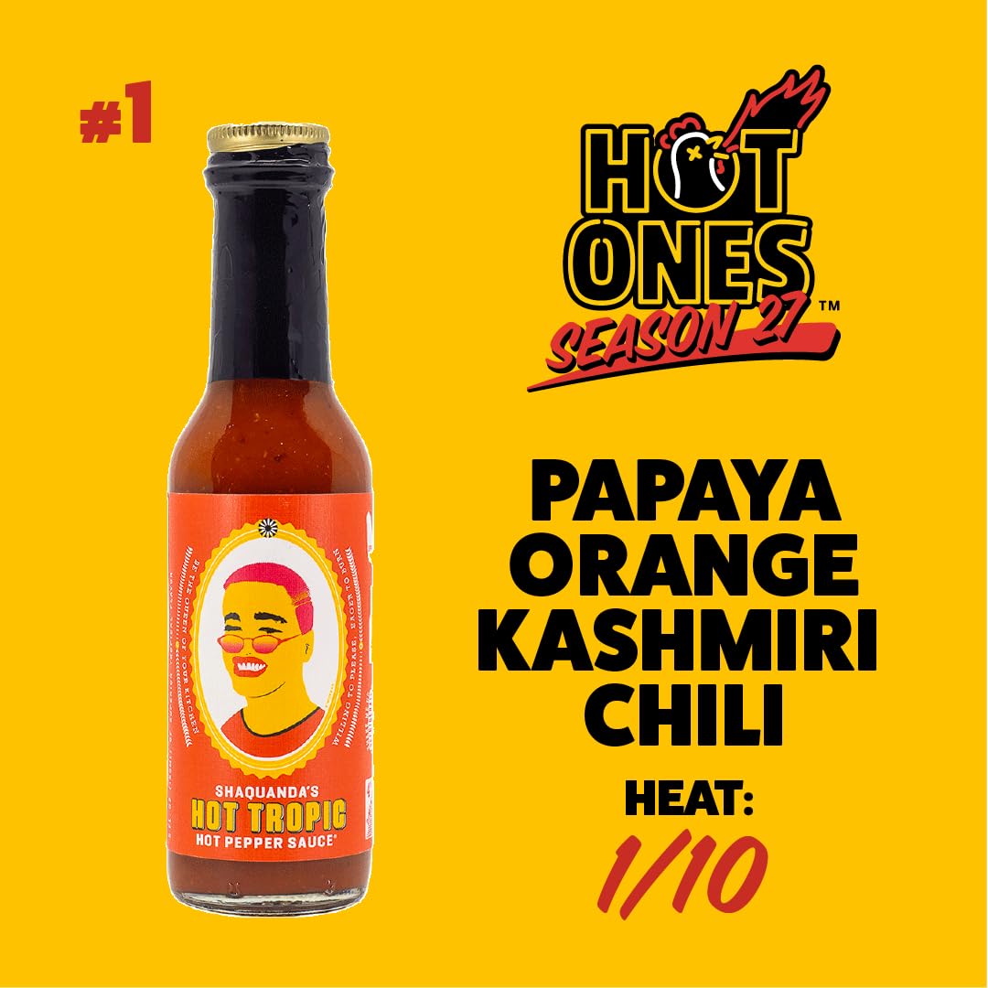 Hot Ones Hot Sauce Challenge Set - Season 27 Warmup - Hot Sauces Gift Set - Variety Pack - Made with Natural Ingredients - Unique Small Batch Sampler