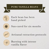 8 oz (1/2 lb) Organic Madagascar Whole Vanilla Beans, Grade A Vanilla Pods, Premium Vanilla Beans for Making Extract & Baking - Cook’s