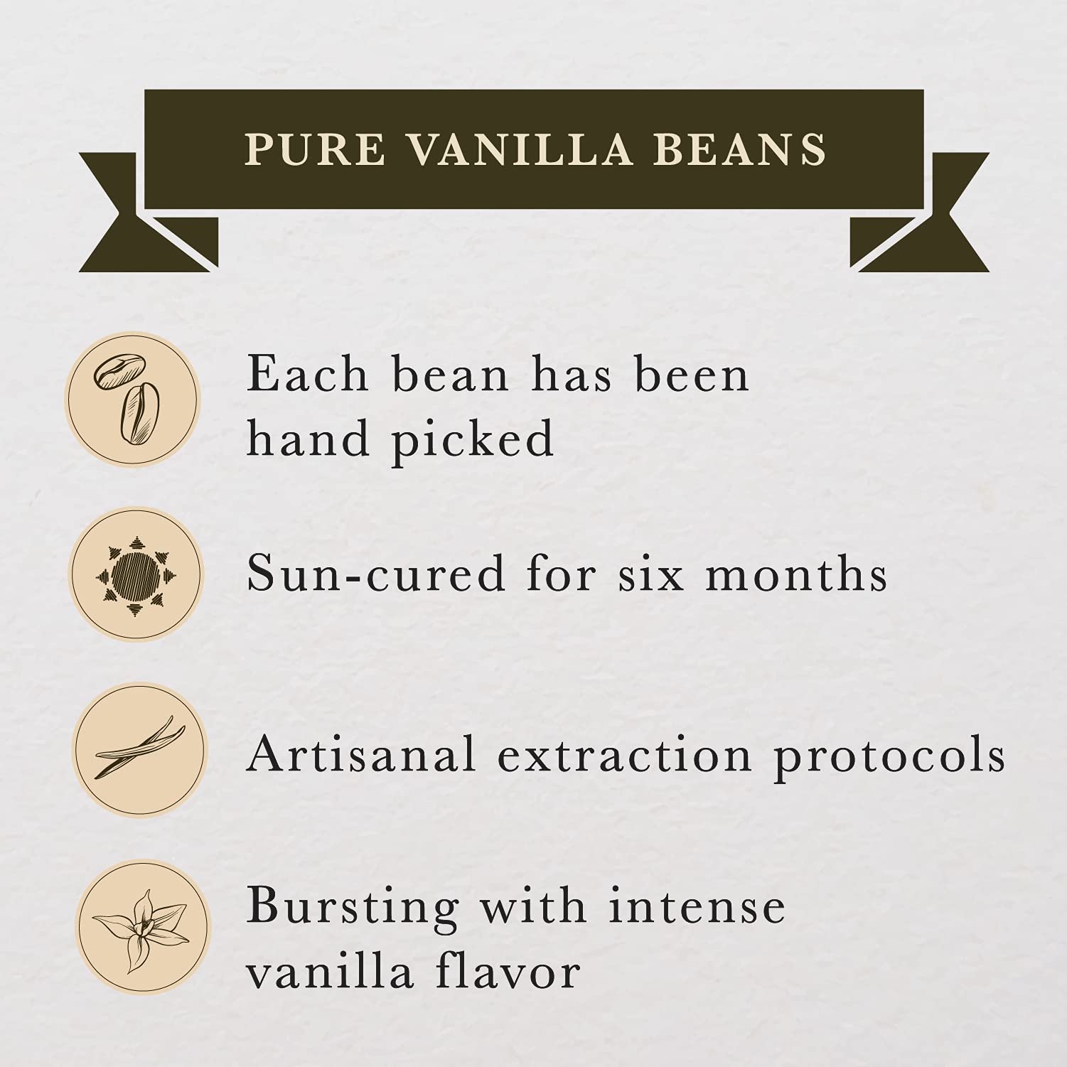 8 oz (1/2 lb) Organic Madagascar Whole Vanilla Beans, Grade A Vanilla Pods, Premium Vanilla Beans for Making Extract & Baking - Cook’s