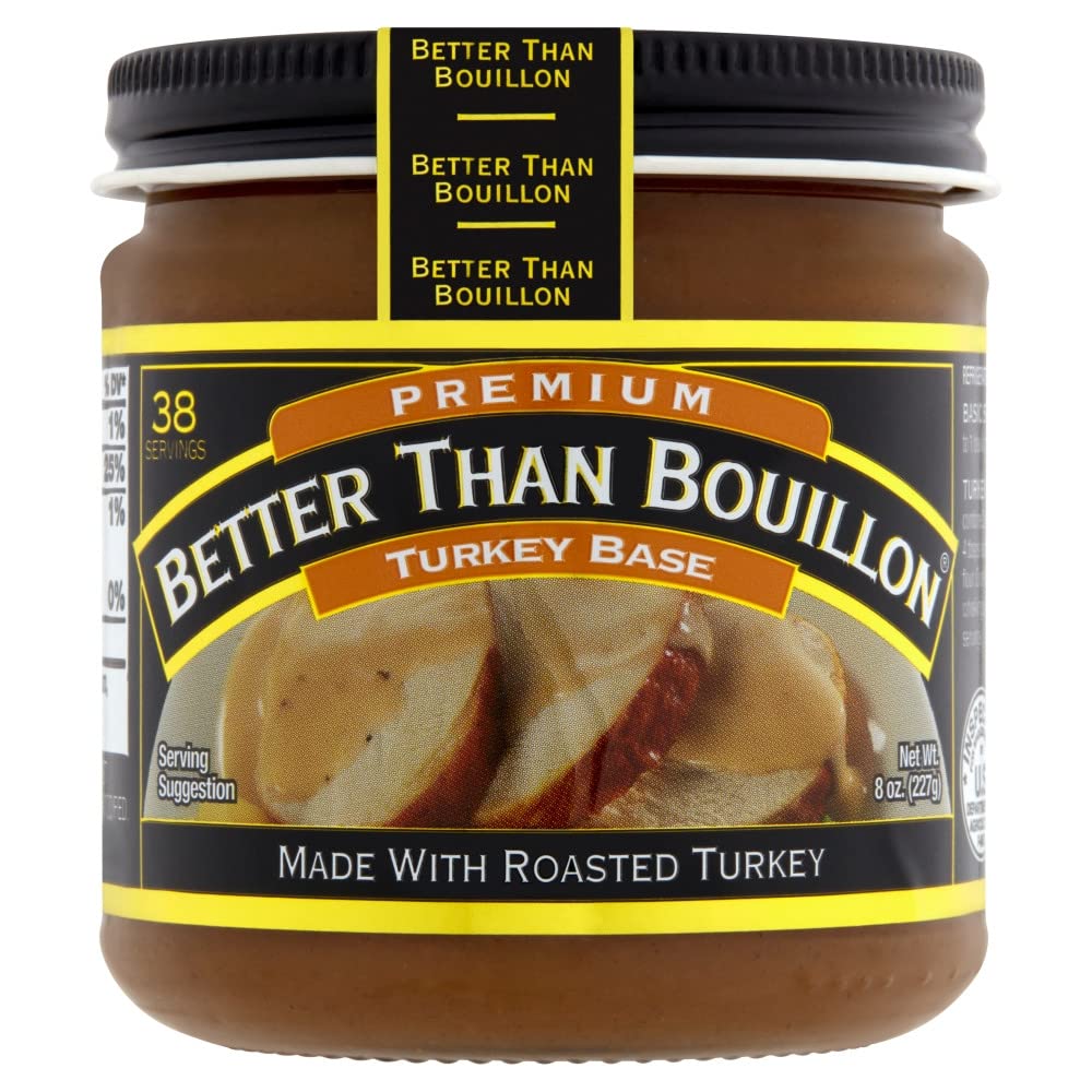 Better Than Bouillon Base Variety Pack, 1 Premium Baked Ham Base, 1 Culinary Collection Italian Herb Base, 1 Premium Turkey Base, 8 Ounce Jars (Pack