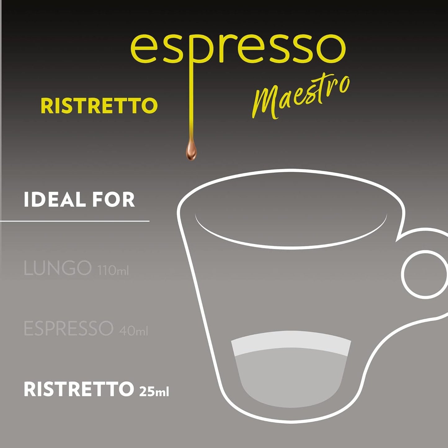 Lavazza Espresso Maestro Ristretto Aluminum Capsules Compatible with Nespresso* Original Machines, Dark Espresso Roast, Arabica and Robusta Blend (30