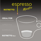 Lavazza Espresso Maestro Ristretto Aluminum Capsules Compatible with Nespresso* Original Machines, Dark Espresso Roast, Arabica and Robusta Blend (30