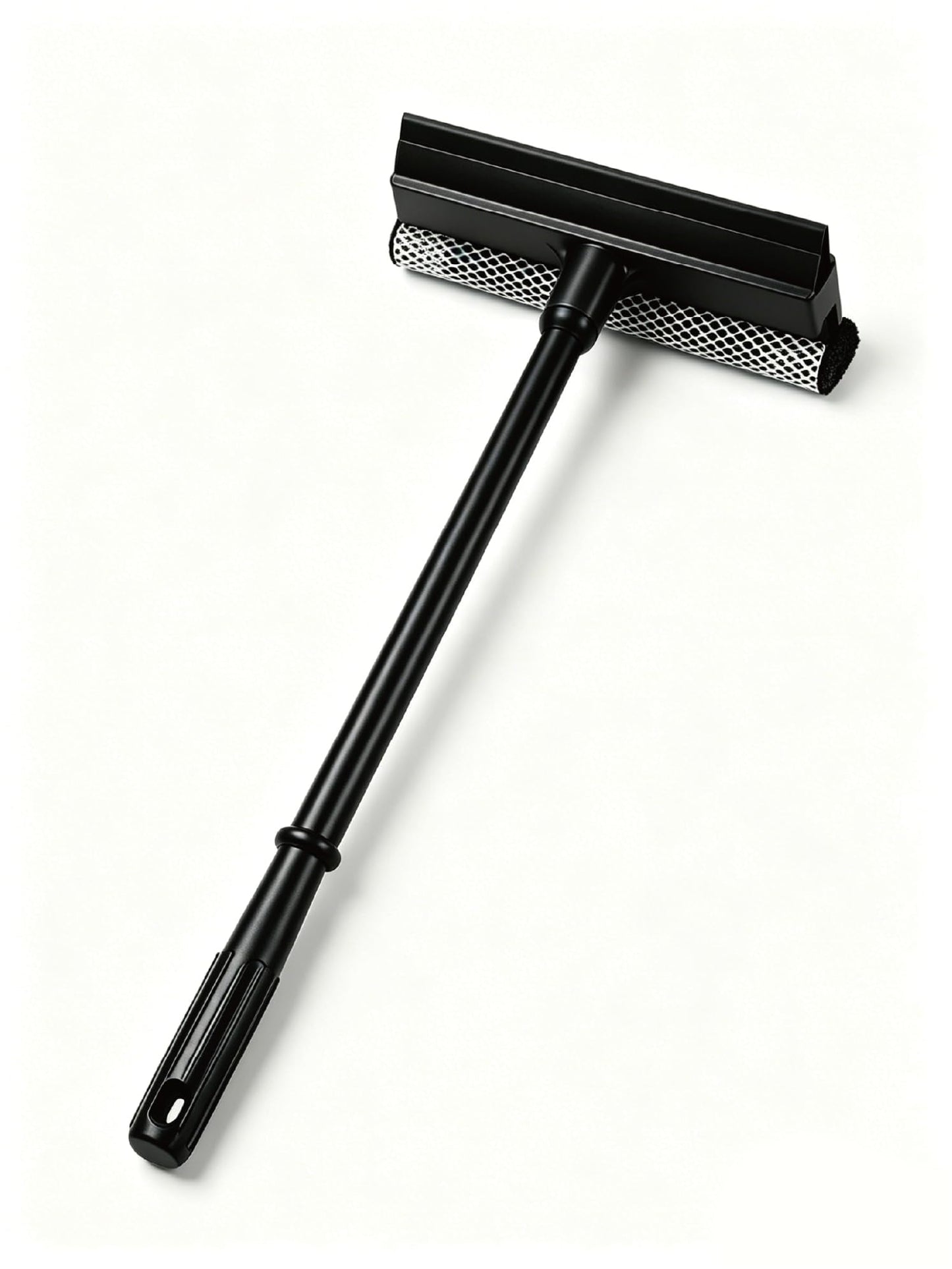 2 in1 Window Squeegee for Car, Window Cleaning Tool with 16inch Long Handle,Sponge Car Window Squeegee for Gas Station, Glass,Shower,Outdoor High