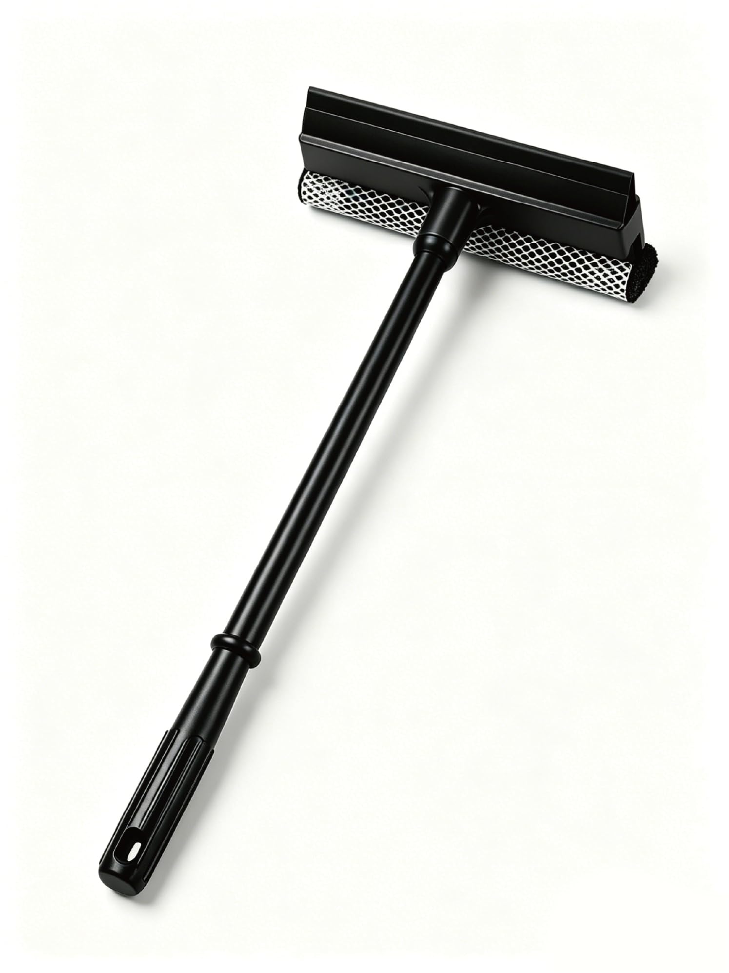 2 in1 Window Squeegee for Car, Window Cleaning Tool with 16inch Long Handle,Sponge Car Window Squeegee for Gas Station, Glass,Shower,Outdoor High