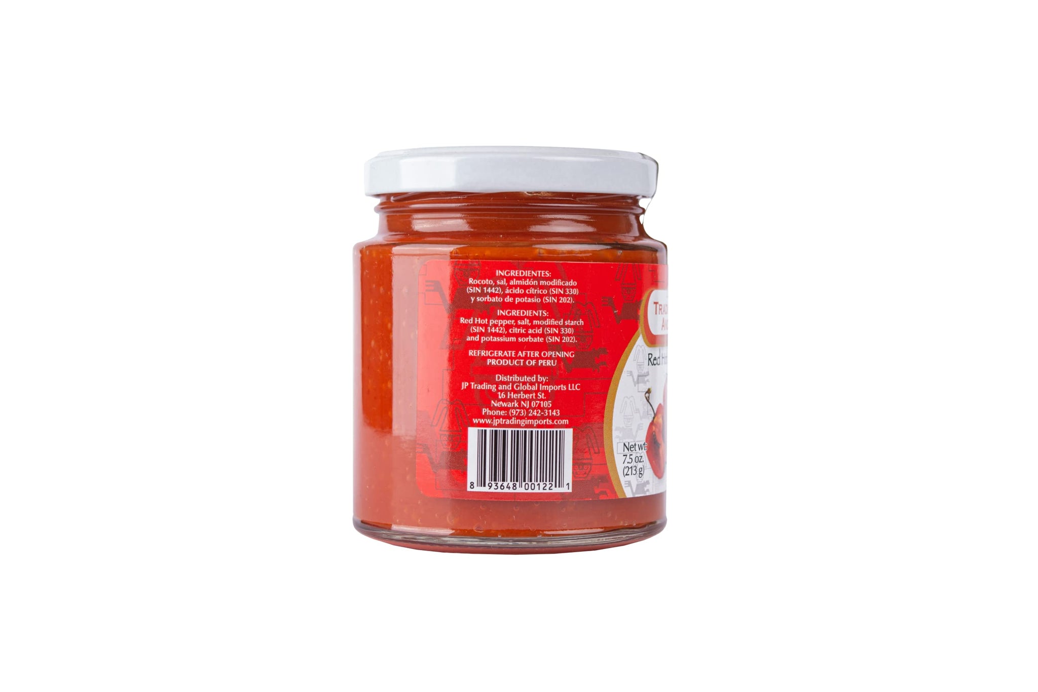 Tradiciones Andinas Red Hot Pepper Paste 7.5 oz - Pasta de Ají de Rocoto Picante, Chili Paste, Peruvian products, Chile Hot Sauce, Spicy Peppers