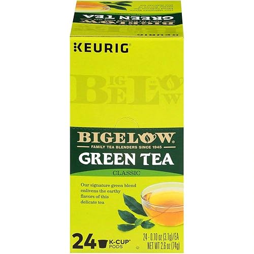 Bigelow Tea, Green Tea K Cup (Caffeinated), 24 Count