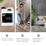 MORE Luxury Vinyl Floor Cleaner - Water-Based Surface Care Concentrate - For Kitchen and Bathroom Floors - Daily No-Rinse Cleaner - Unscented - pH
