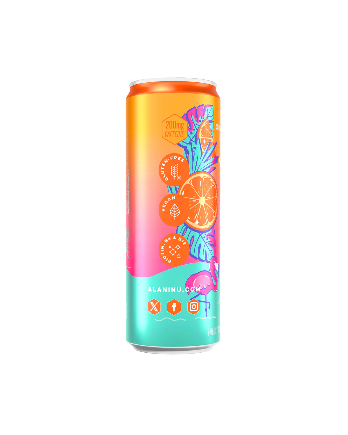 Alani Nu Orange Kiss Sugar Free Energy Drink Can
