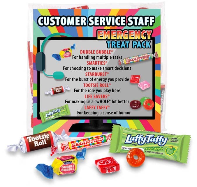 Customer Service Staff Emergency Treat Pack (12 per unit) Gifts of Appreciation for Customer Service Week