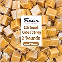 Caramel Cubes Candy - 2 Pound Bulk Bag, Individually Wrapped - Vanilla Caramel Candy Soft Classic Chewy Candy, For Baking, Holidays, Snacking Or Any