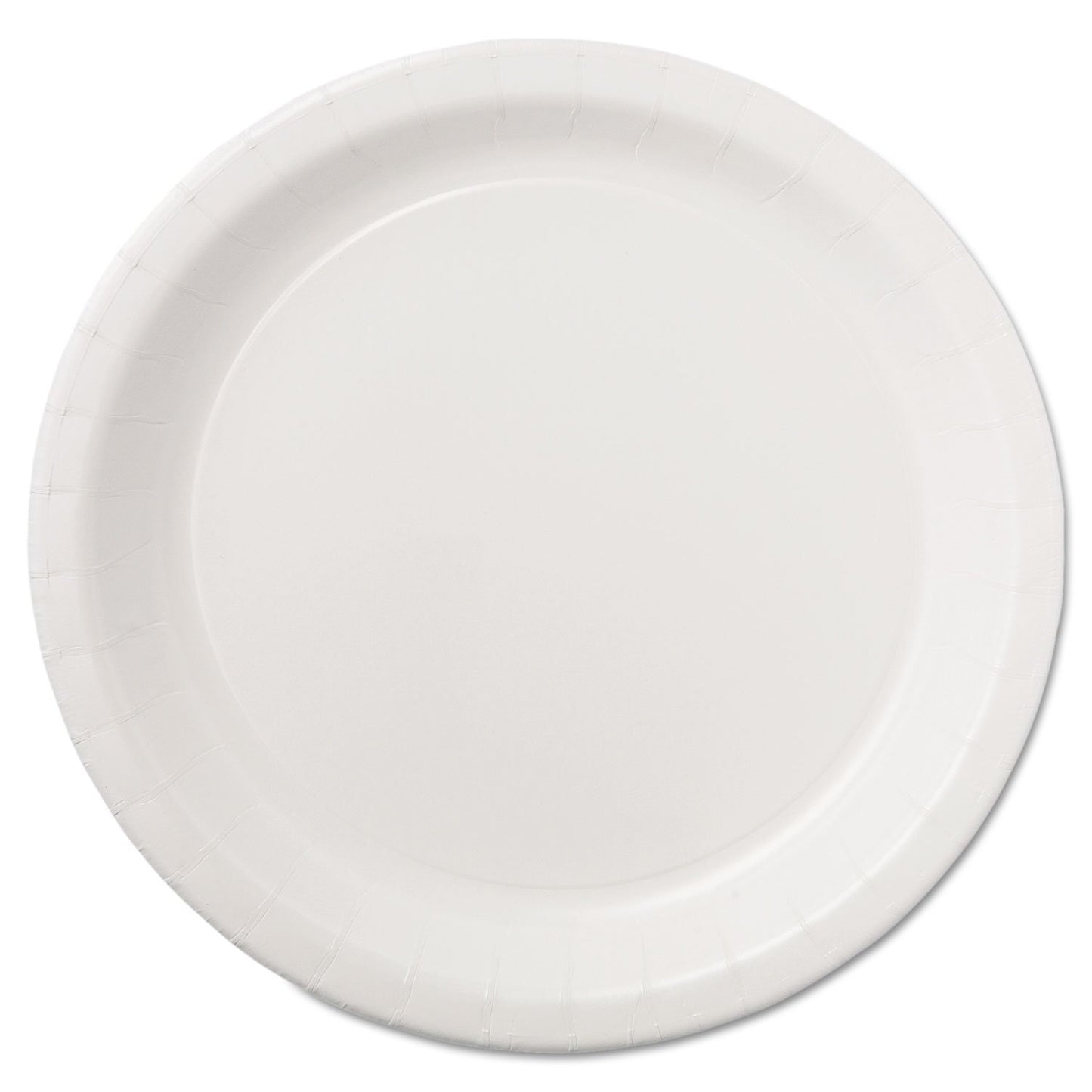 Hoffmaster PL7095 9" White Deep Ridge Paper Plate (10 Packs of 50)