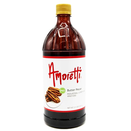 Amoretti - Butter Pecan Industrial Compound 2.2 lbs - Natural Flavors, Shelf Stable Even After Opening, Certified Kosher, TTB Approved, Perfect