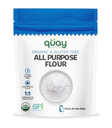 Quay Naturals Organic Gluten Free All Purpose Baking Flour - 2 lbs, No Grit, 1:1 Wheat Substitution, Dairy Free, Non-GMO, Kosher, Made in USA