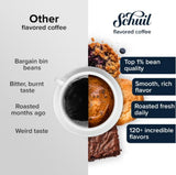Schuil Whole Bean Coffee, Fair Trade Premium Roasted Gourmet Coffee beans, Smooth and Full Bodied Artisan Coffee (Michigan Maple, 12 oz)