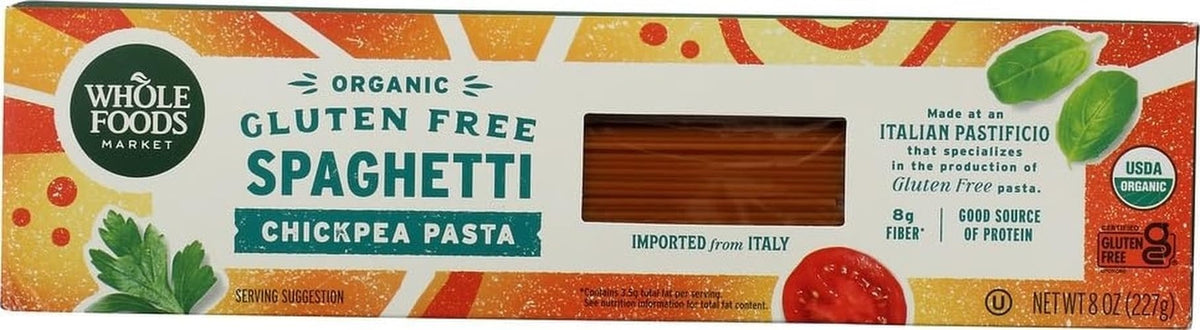 WHOLE FOODS MARKET Organic Spaghetti Chickpea Pasta, 8 OZ