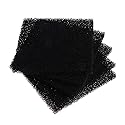 Hukai 5Pcs Universal Black Activated Carbon Foam Sponge Air Filter Impregnated Sheet Pad