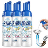 Foaming Drain Cleaner, 2026 New Foam For Bathroom Sink Overflow Fast Clog Removal Drain Clog Remover for Kitchen Sinks Shower Drains Tubs (3PCS)