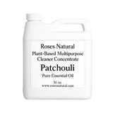 Roses Natural Patchouli Multipurpose Cleaner Concentrate, 36 oz | Plant-Based, Non-Toxic, Biodegradable | Streak-Free Cleaning for Kitchen, Bathroom