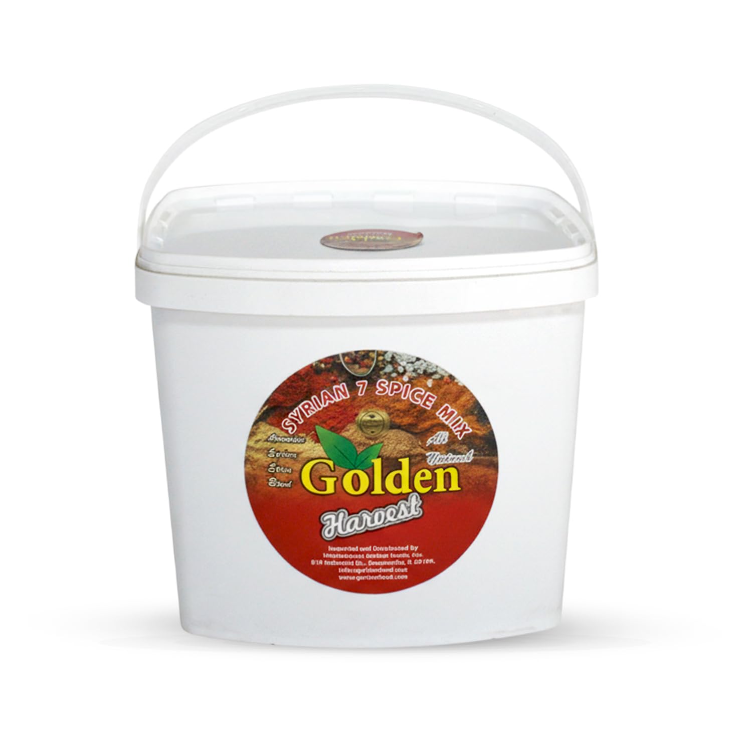 Golden Harvest Syrian 7 Spice Mix - 5 lbs (2.26kg) Bulk Pack - Authentic All Natural Middle Eastern Seasoning Blend - For Kebabs, Stews, Rice
