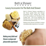 Sea Wool Sponge 5-6" (Large) by Bath & Shower Express ® Natural Renewable Resource, Esponja for Exfoliating and Washing Body