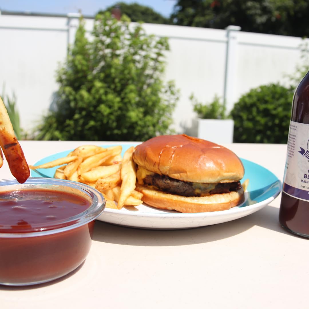 Uncle Clarence Original BBQ Sauce - Blueberry Infused, Small Batch, Vegan & Gluten-Free, 14 oz