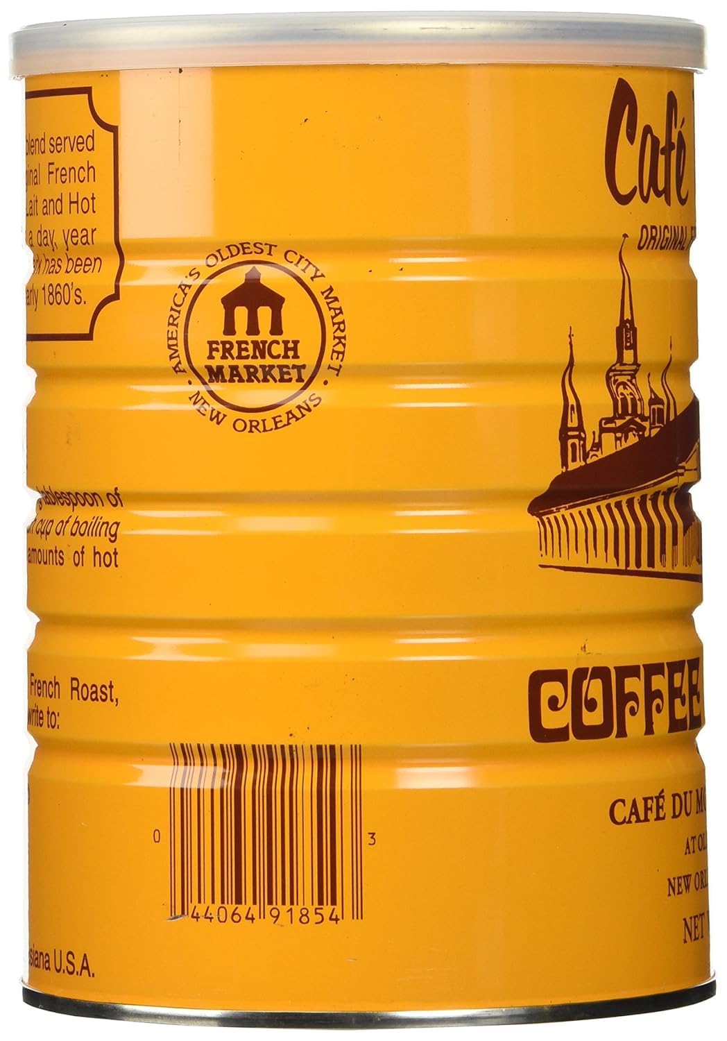 Cafe Du Monde Coffee with Chicory, 15 oz, (Pack of 6)