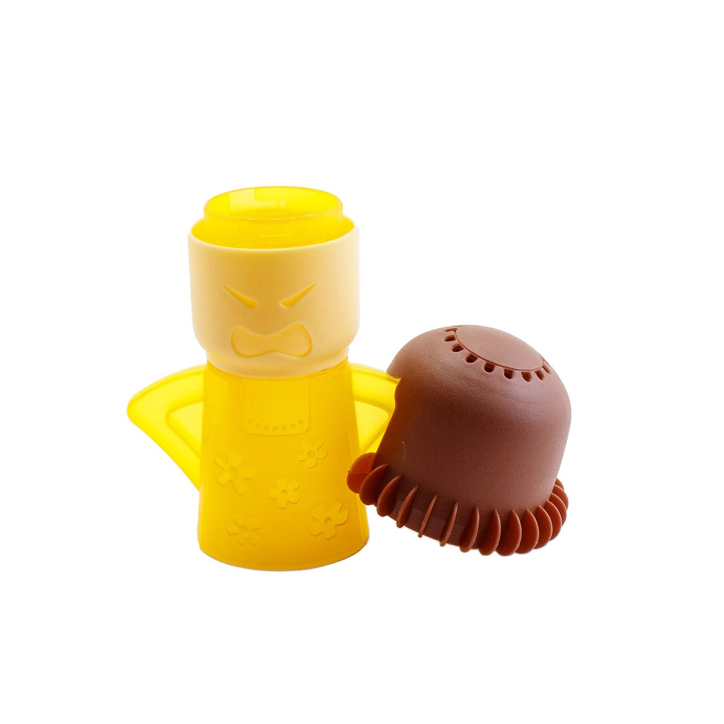 PPINA Microwave Cleaner Steam Angry mama Easily Cleans the Crud In Minutes. Fast Action Steam Kitchen Gadget,Just Add Vinegar and Water (yellow)